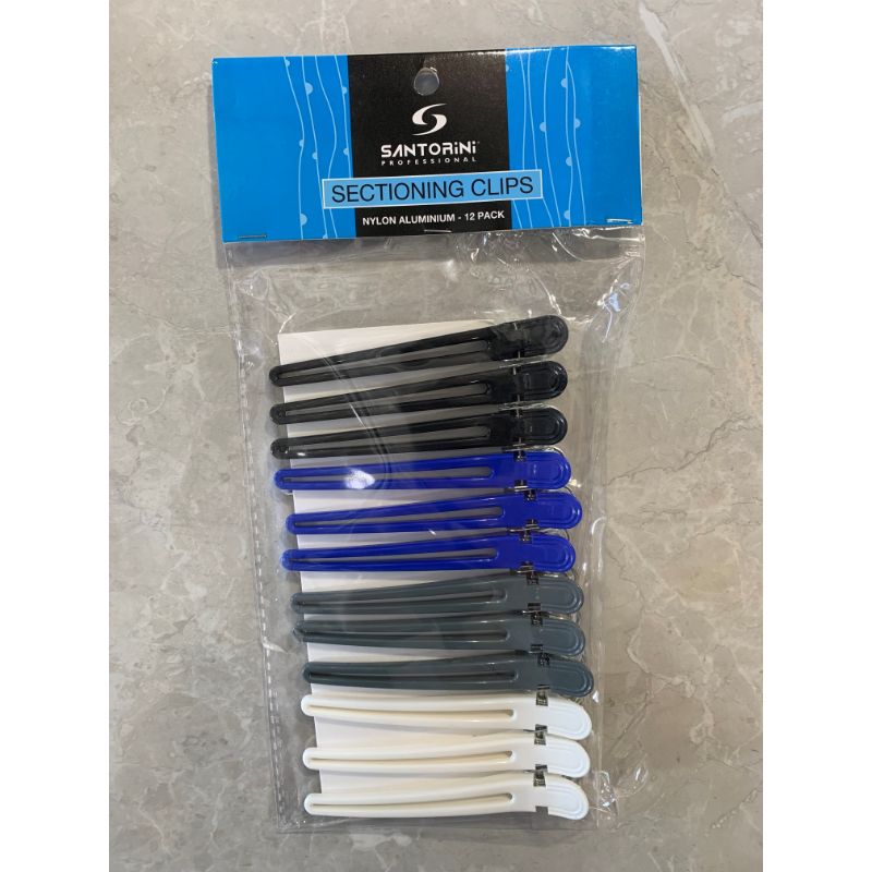 Santorini Sectioning Clips Nylon Aluminum 12 Pack
