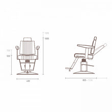 Load image into Gallery viewer, Belmont Dainty Barber Chair